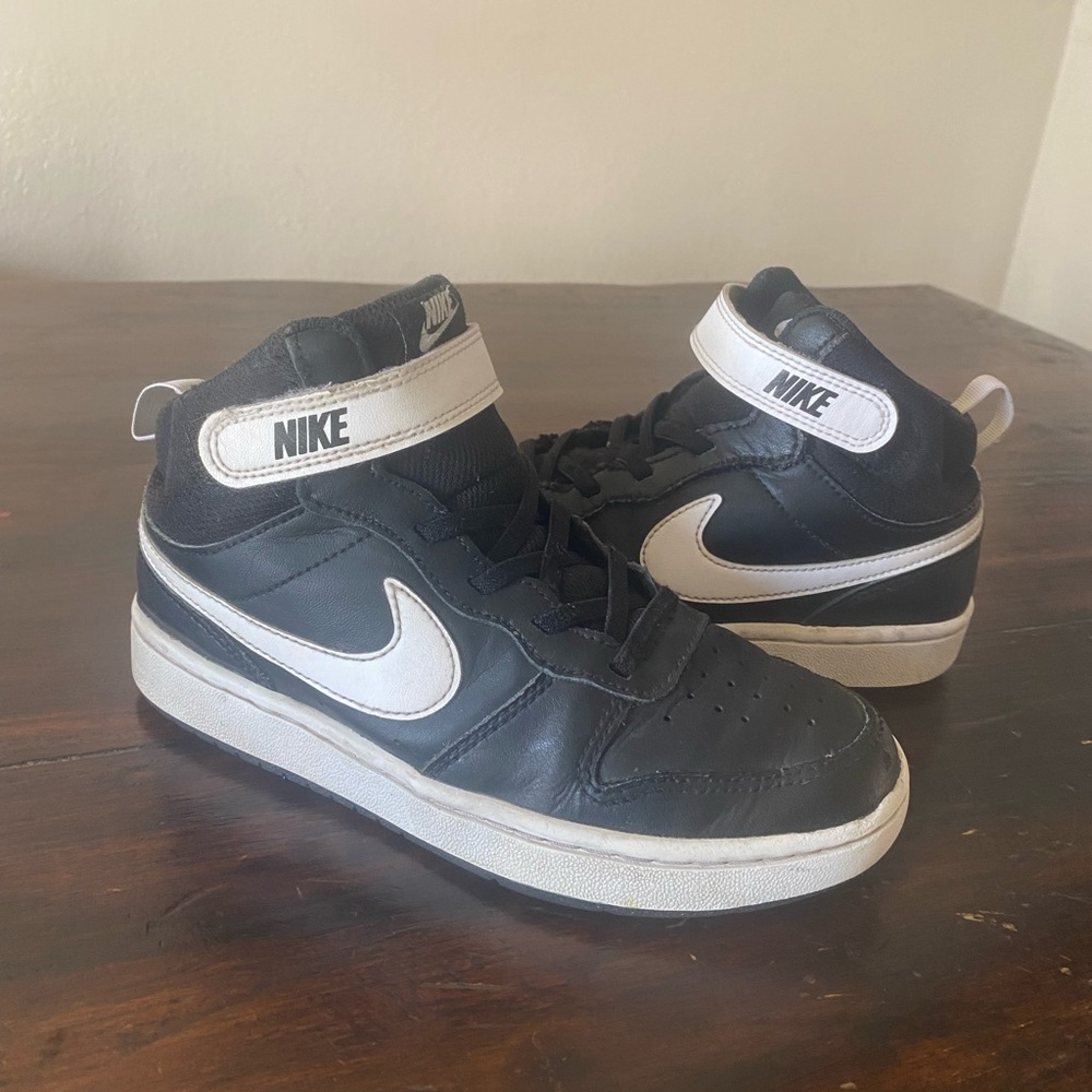 Nike Black and White High-Top Sneakers